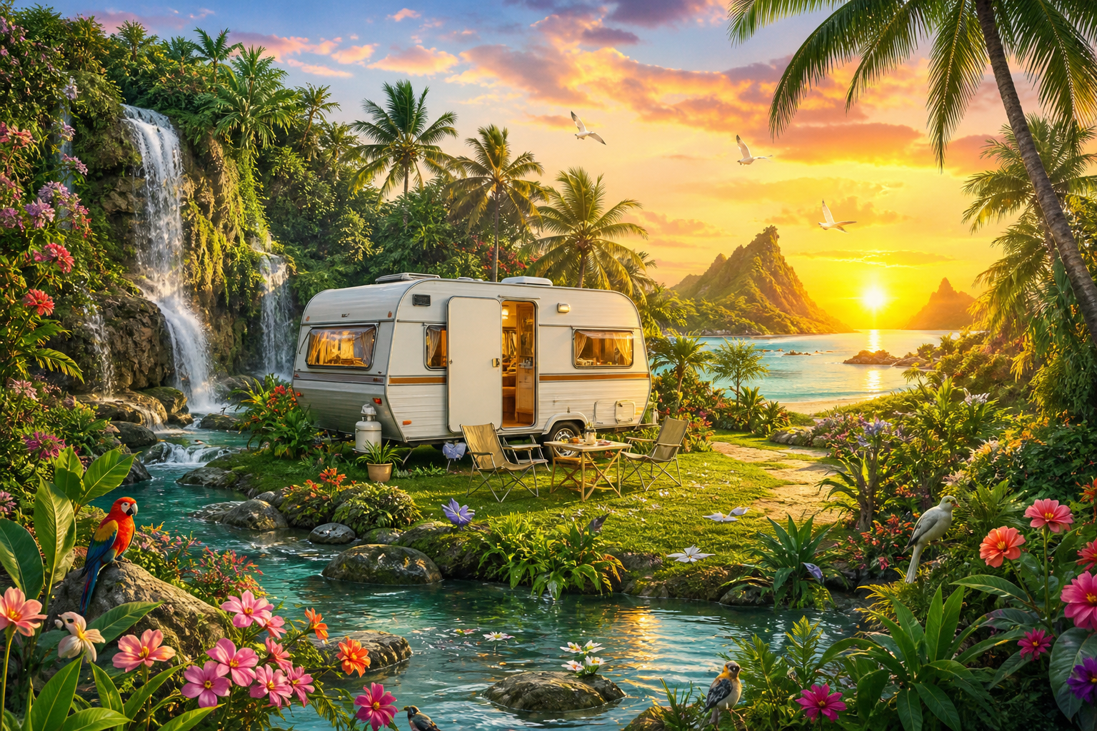 langzeitmiete wohnwagen im paradies